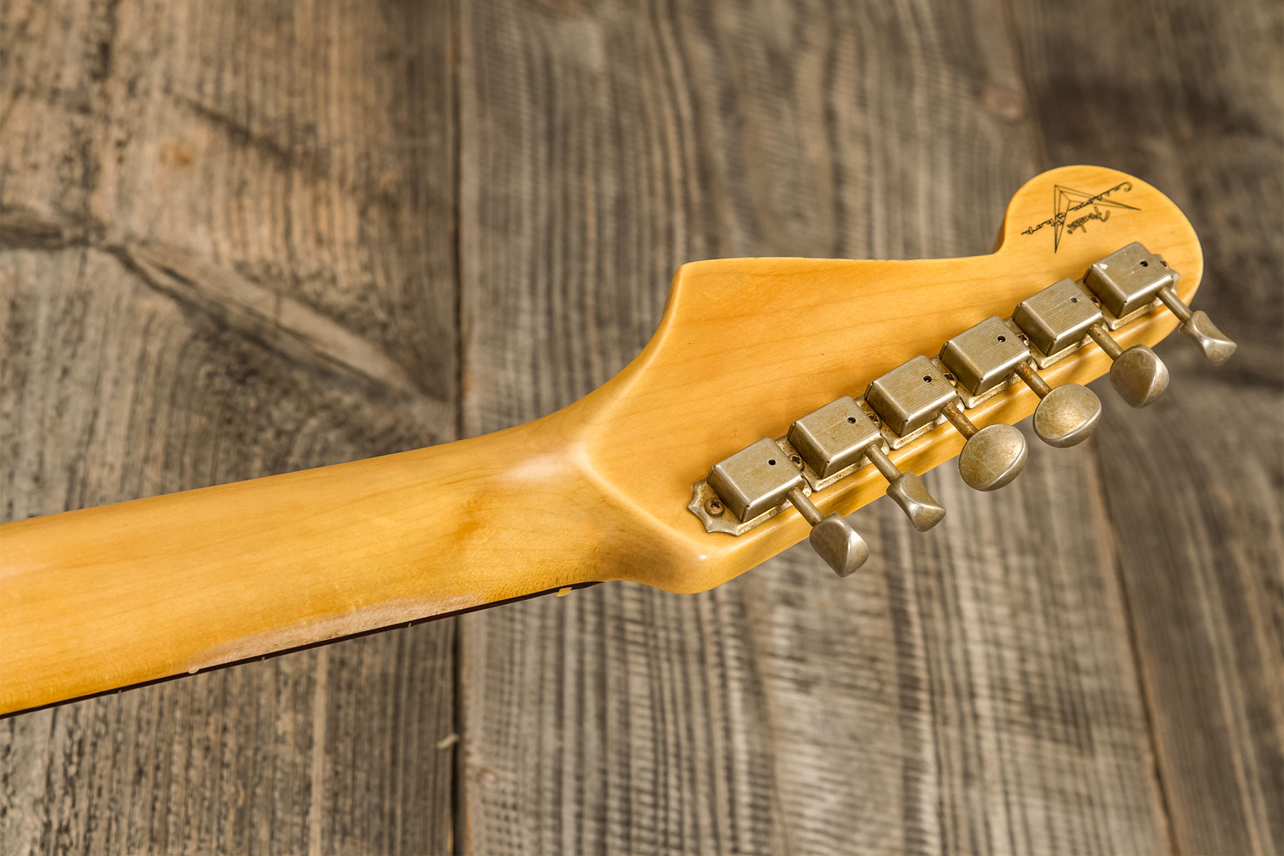 Fender Custom Shop Strat 1956 3s Trem Rw #r134776 - Relic Natural Blonde - E-Gitarre in Str-Form - Variation 10