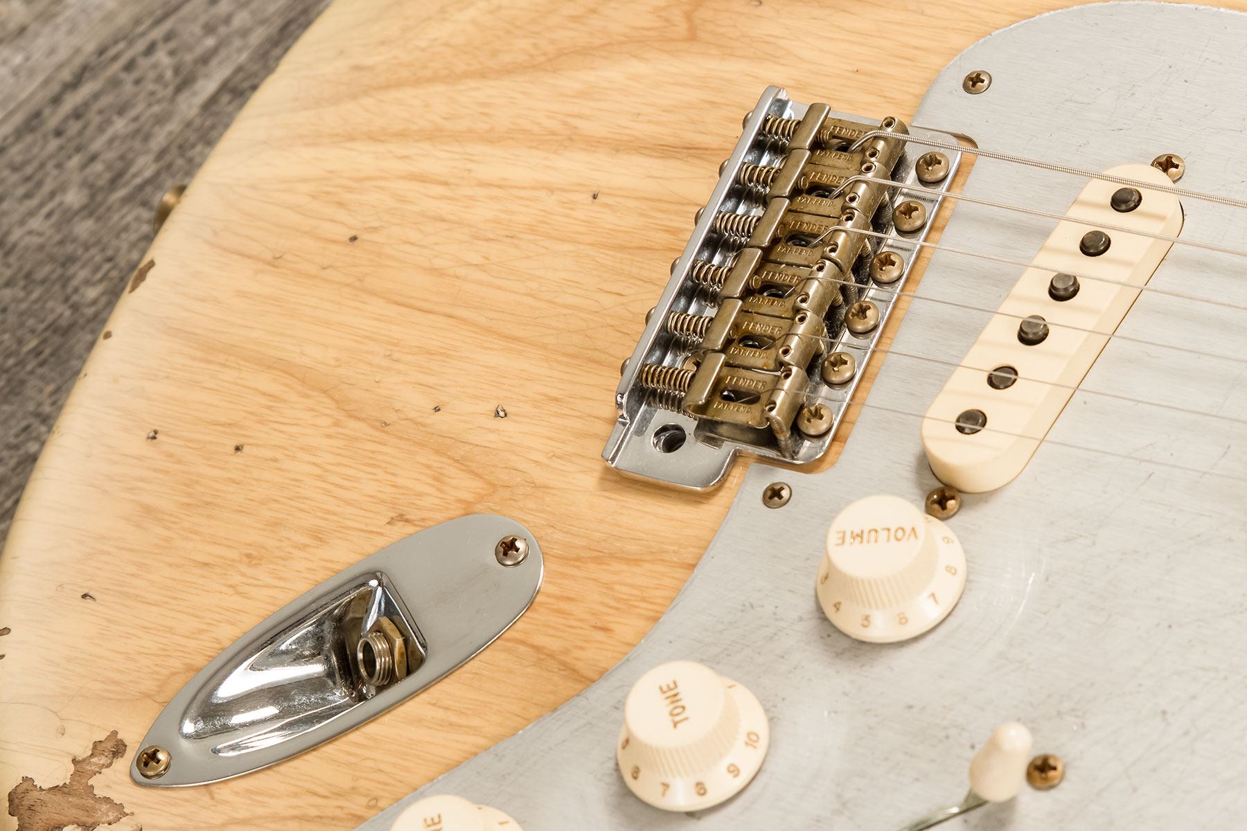 Fender Custom Shop Strat 1956 3s Trem Rw #r134776 - Relic Natural Blonde - E-Gitarre in Str-Form - Variation 6