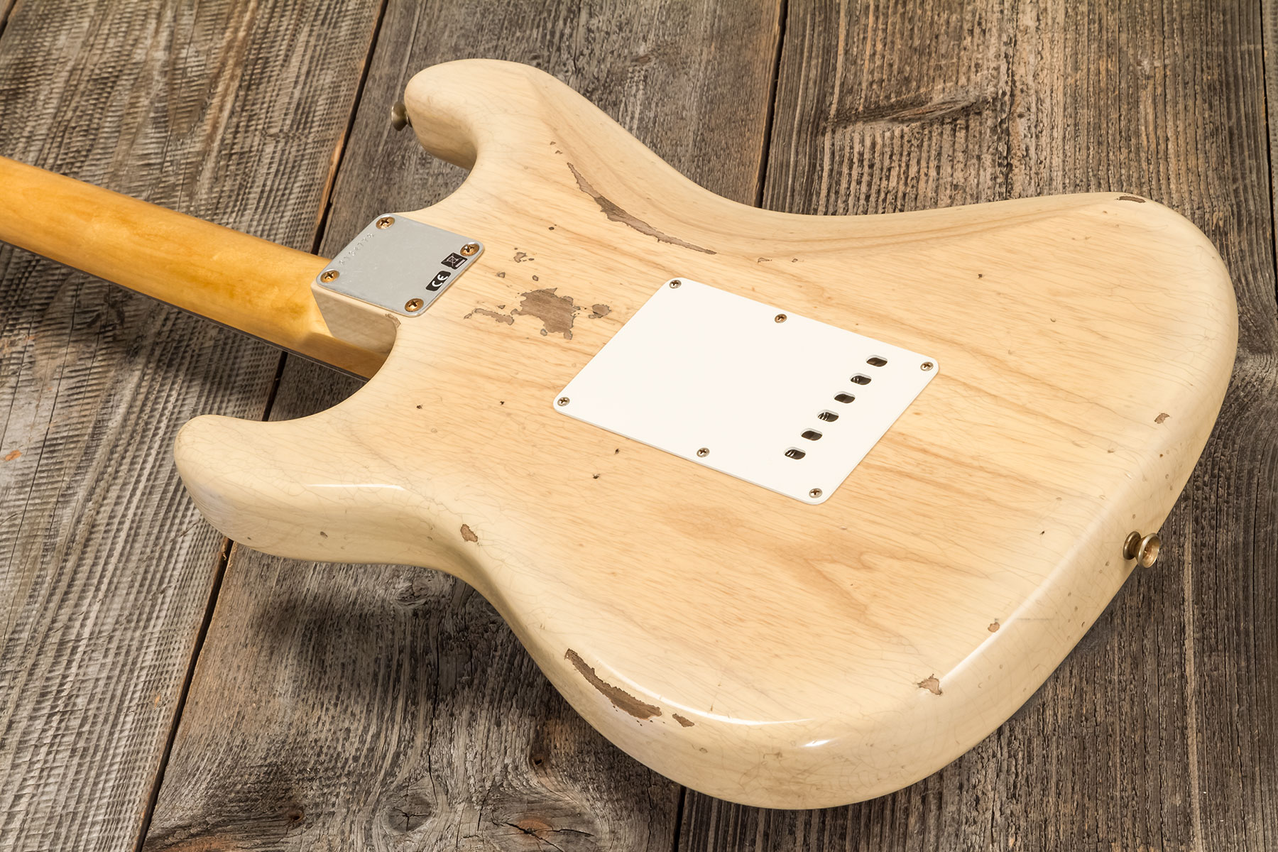 Fender Custom Shop Strat 1956 3s Trem Rw #r134776 - Relic Natural Blonde - E-Gitarre in Str-Form - Variation 7