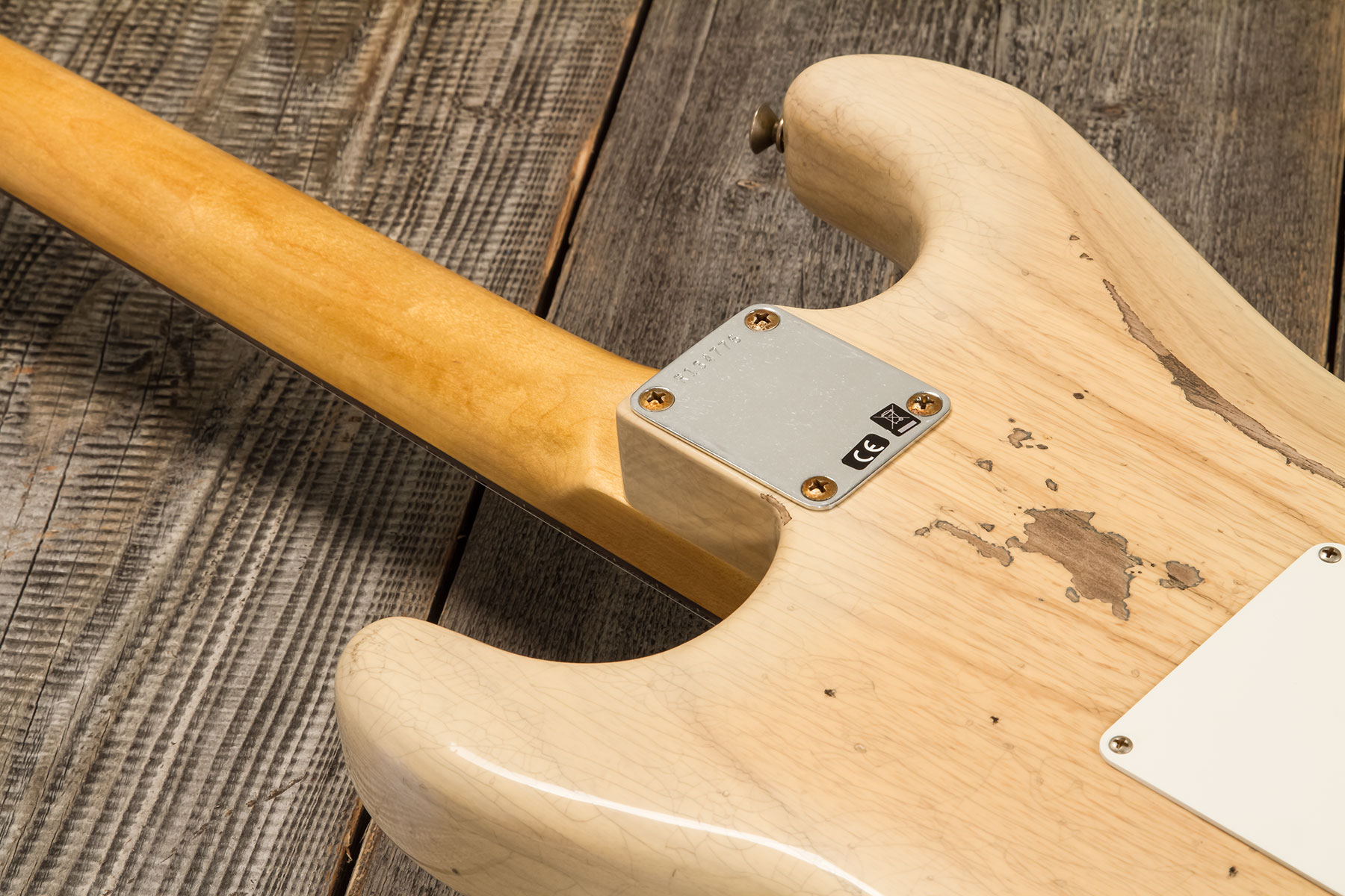 Fender Custom Shop Strat 1956 3s Trem Rw #r134776 - Relic Natural Blonde - E-Gitarre in Str-Form - Variation 8