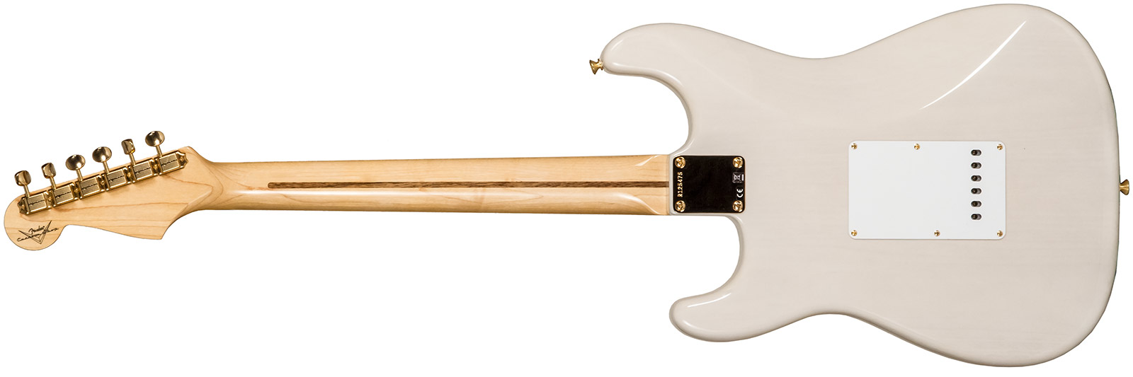 Fender Custom Shop Strat 1957 3s Trem Mn #r125475 - Nos White Blonde - E-Gitarre in Str-Form - Variation 1