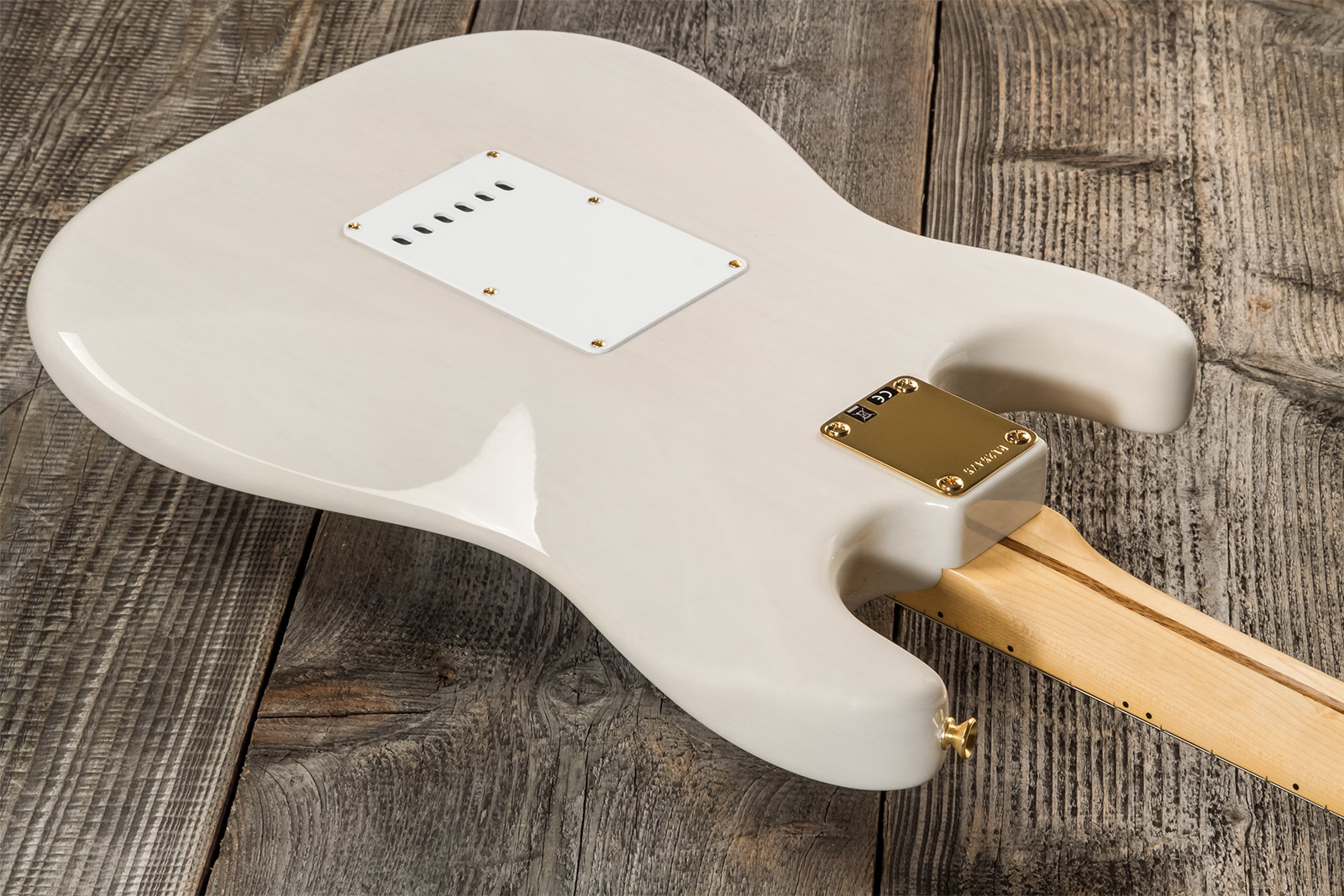 Fender Custom Shop Strat 1957 3s Trem Mn #r125475 - Nos White Blonde - E-Gitarre in Str-Form - Variation 5