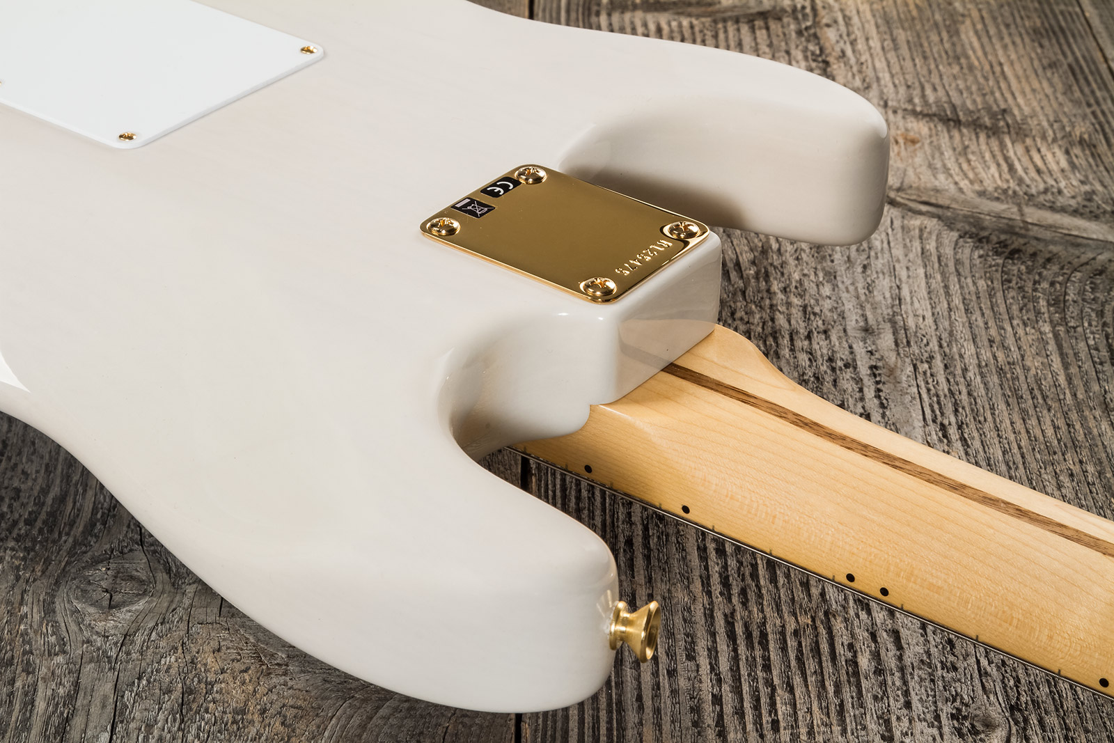 Fender Custom Shop Strat 1957 3s Trem Mn #r125475 - Nos White Blonde - E-Gitarre in Str-Form - Variation 6