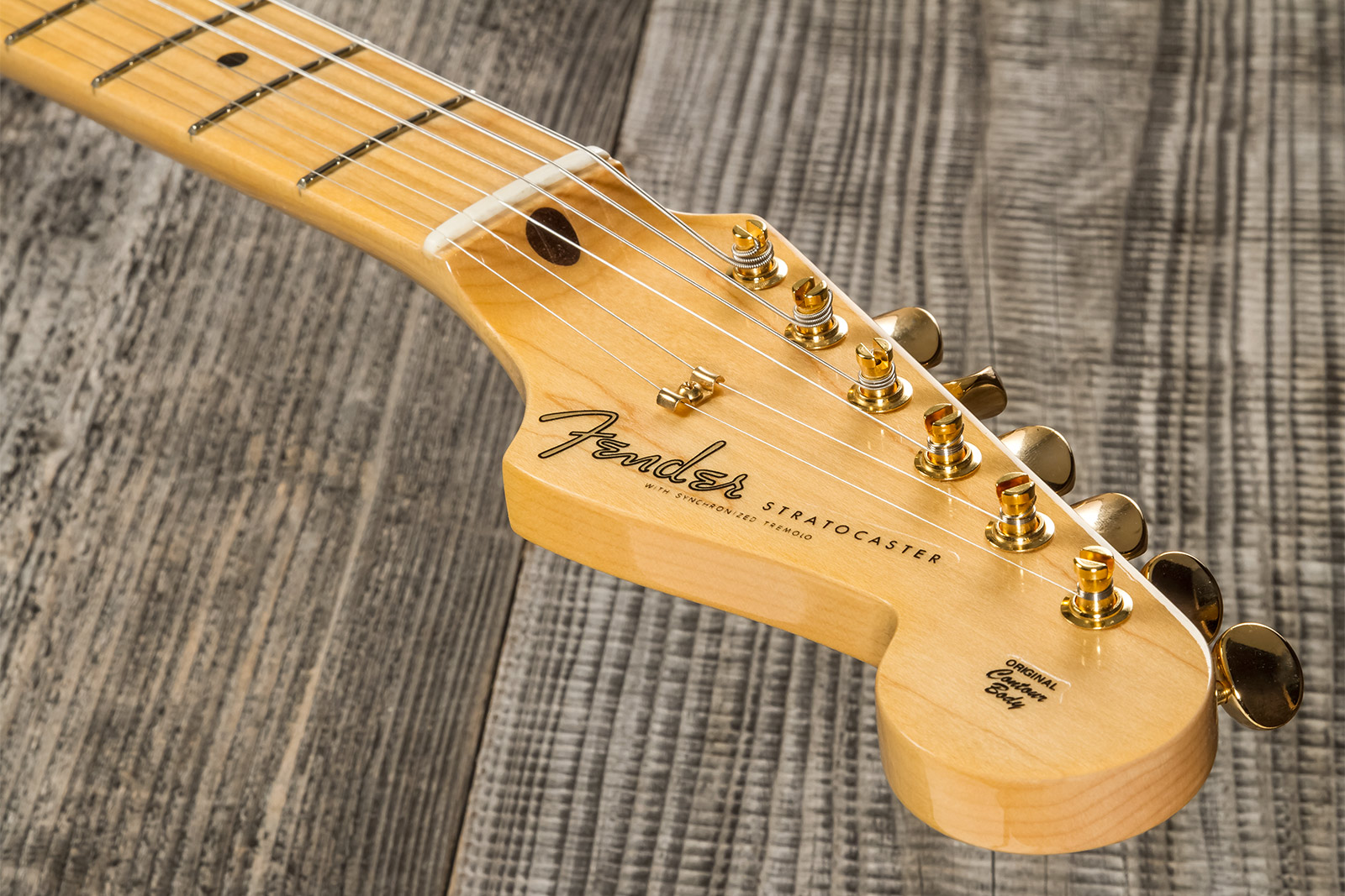 Fender Custom Shop Strat 1957 3s Trem Mn #r125475 - Nos White Blonde - E-Gitarre in Str-Form - Variation 7