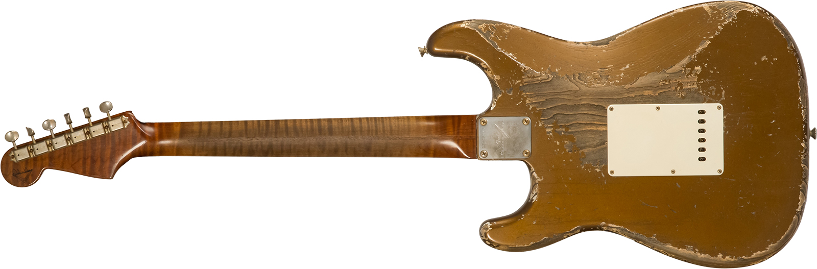 Fender Custom Shop Strat 1957 Masterbuilt D.wilson 3s Trem Mn #cz578116 - Relic Bronze - E-Gitarre in Str-Form - Variation 1