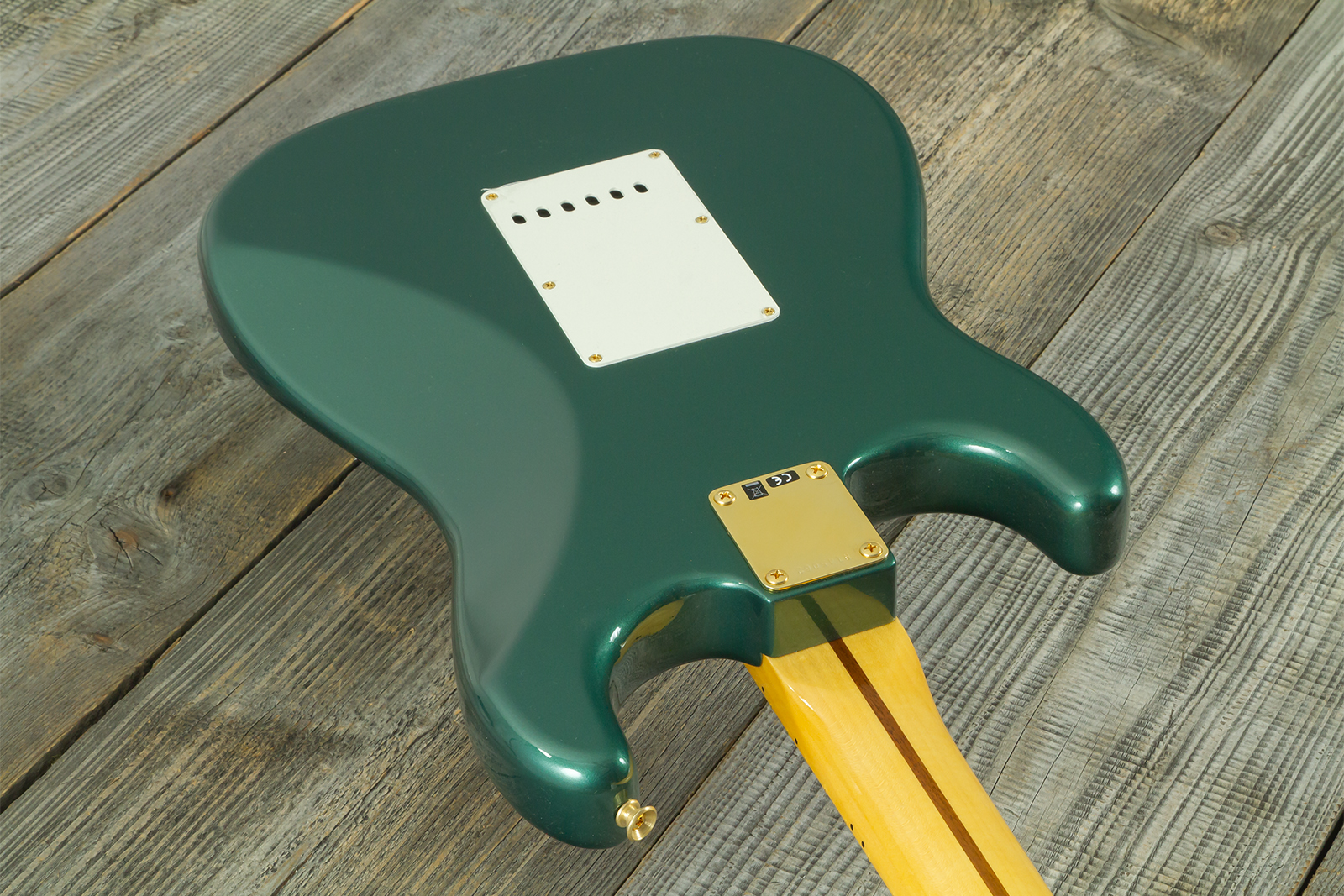 Fender Custom Shop Strat 1957 Vintage Custom 3s Trem Mn #r145062 - Time Capsule Sherwood Green Metallic - E-Gitarre in Str-Form - Variation 9