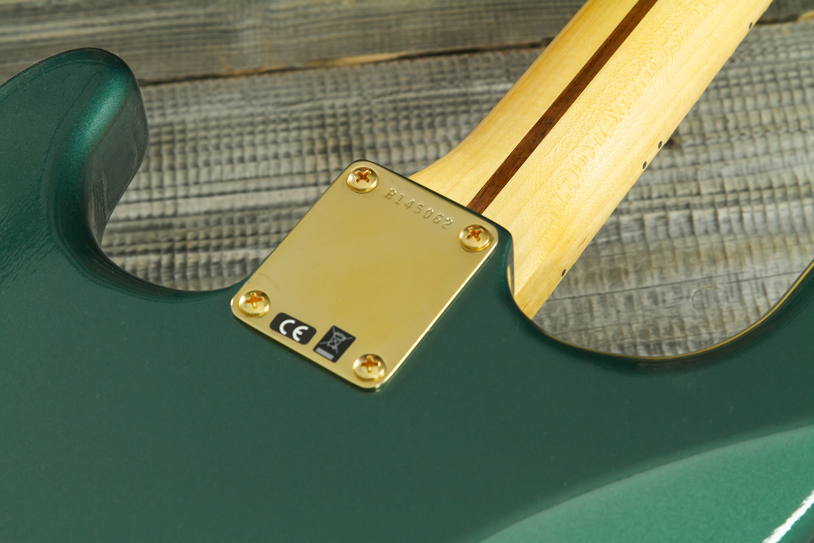 Fender Custom Shop Strat 1957 Vintage Custom 3s Trem Mn #r145062 - Time Capsule Sherwood Green Metallic - E-Gitarre in Str-Form - Variation 10