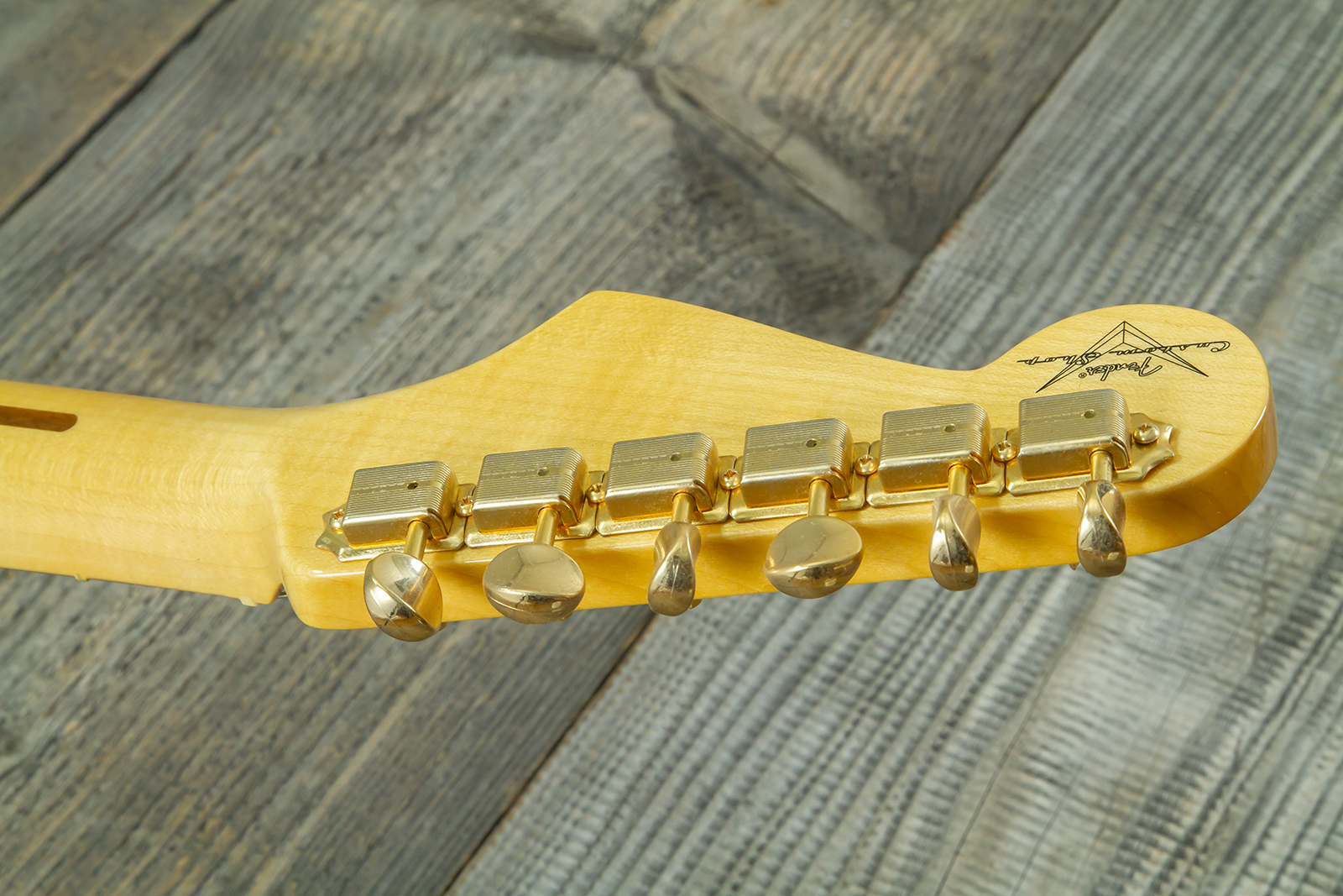 Fender Custom Shop Strat 1957 Vintage Custom 3s Trem Mn #r145062 - Time Capsule Sherwood Green Metallic - E-Gitarre in Str-Form - Variation 12