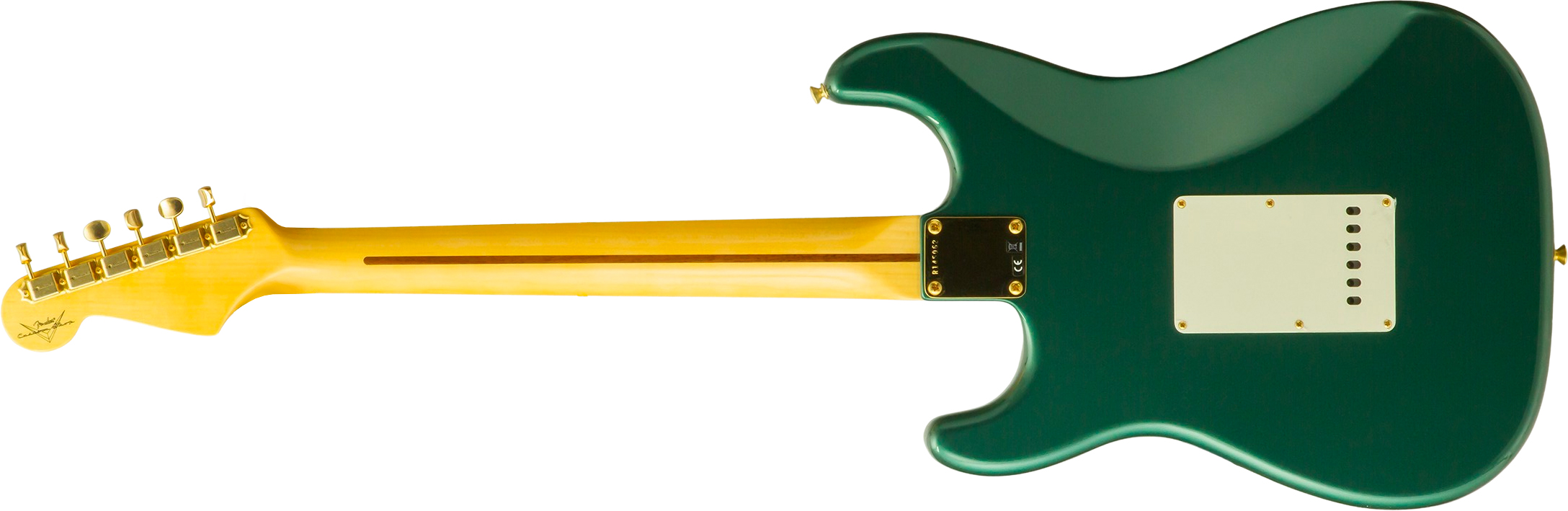 Fender Custom Shop Strat 1957 Vintage Custom 3s Trem Mn #r145062 - Time Capsule Sherwood Green Metallic - E-Gitarre in Str-Form - Variation 1