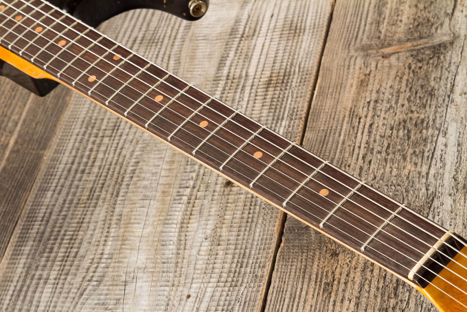 Fender Custom Shop Strat 1959 3s Trem #cz583182 - Super Heavy Relic Chocolate 3-color Sunburst - E-Gitarre in Str-Form - Variation 7