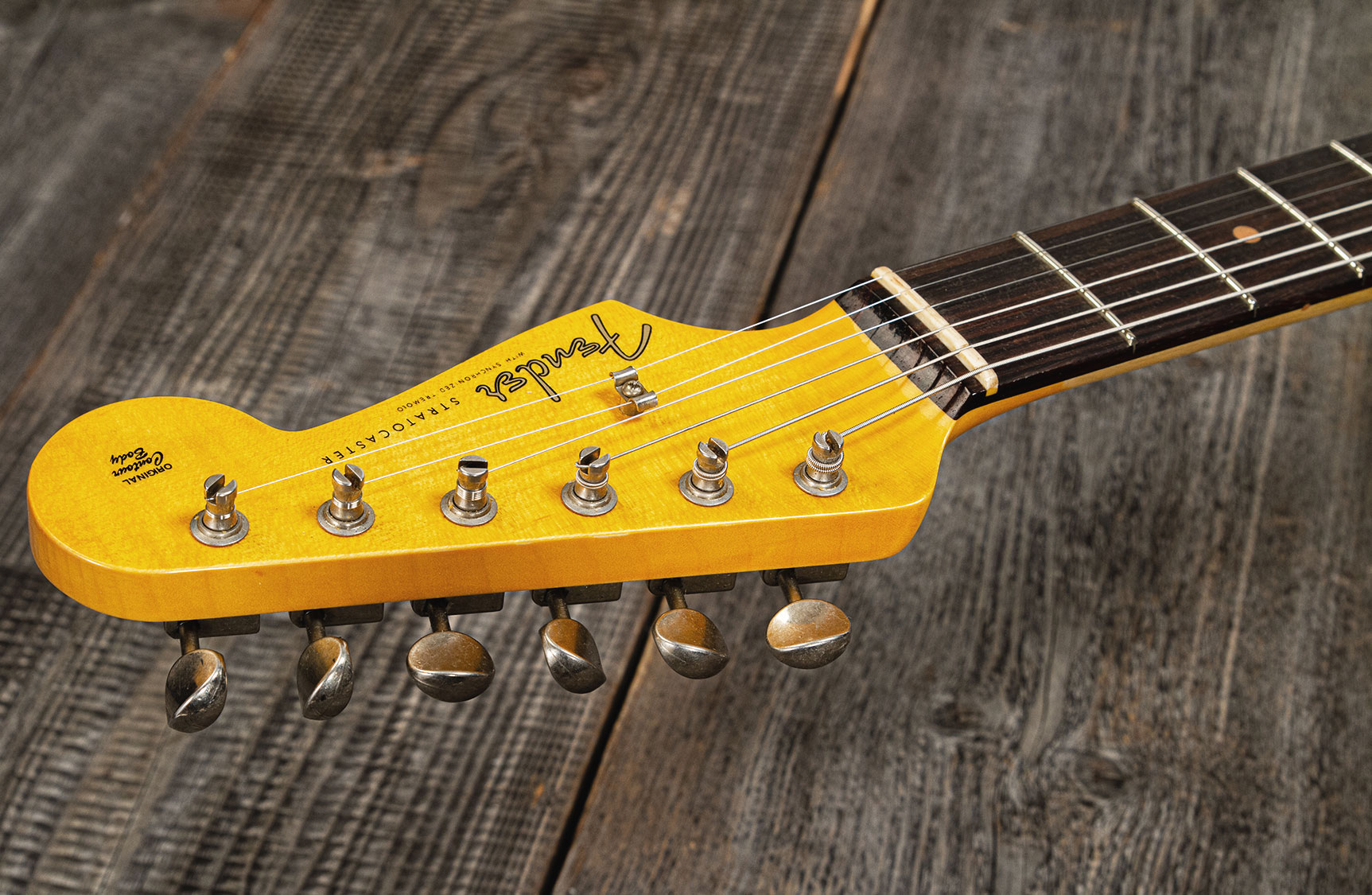 Fender Custom Shop Strat 1959 3s Trem Rw #cz566857 - Journeyman Relic Teal Green Metallic - E-Gitarre in Str-Form - Variation 9