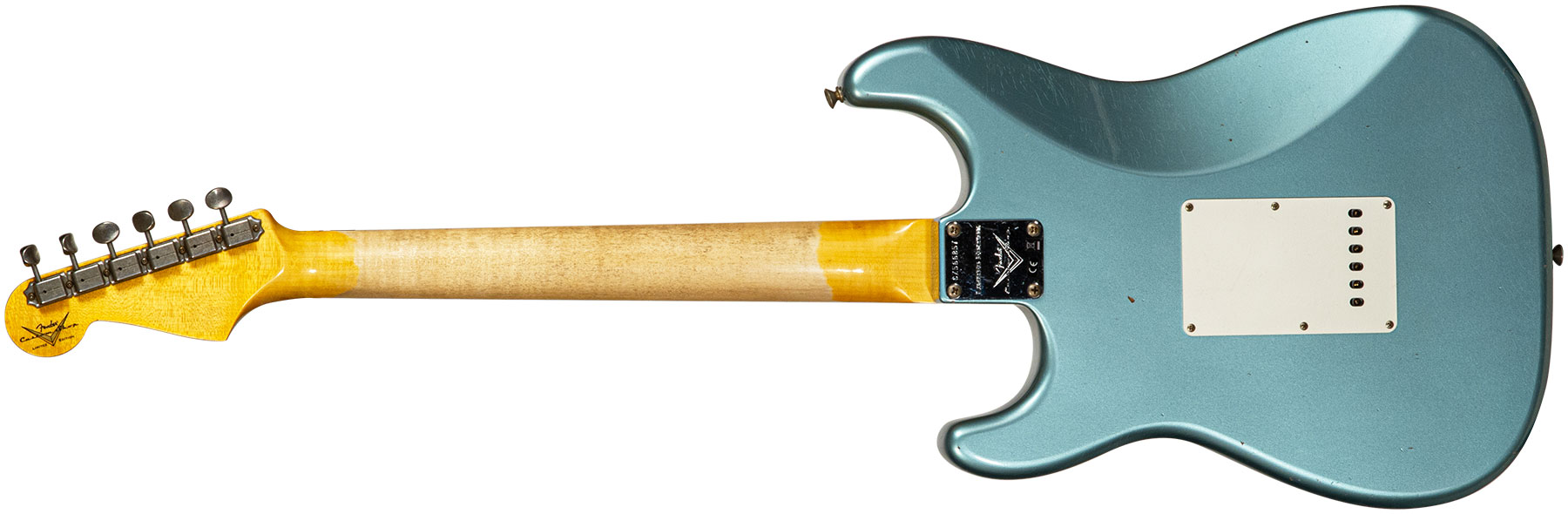 Fender Custom Shop Strat 1959 3s Trem Rw #cz566857 - Journeyman Relic Teal Green Metallic - E-Gitarre in Str-Form - Variation 1