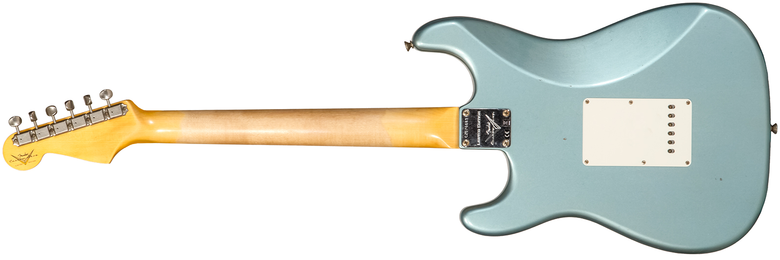 Fender Custom Shop Strat 1959 3s Trem Rw #cz570883 - Journeyman Relic Teal Green Metallic - E-Gitarre in Str-Form - Variation 1