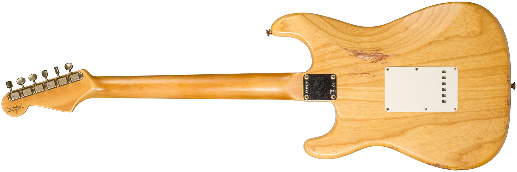 Fender Custom Shop Strat 1959 3s Trem Rw #r133843 - Relic Antique Natural - E-Gitarre in Str-Form - Variation 1