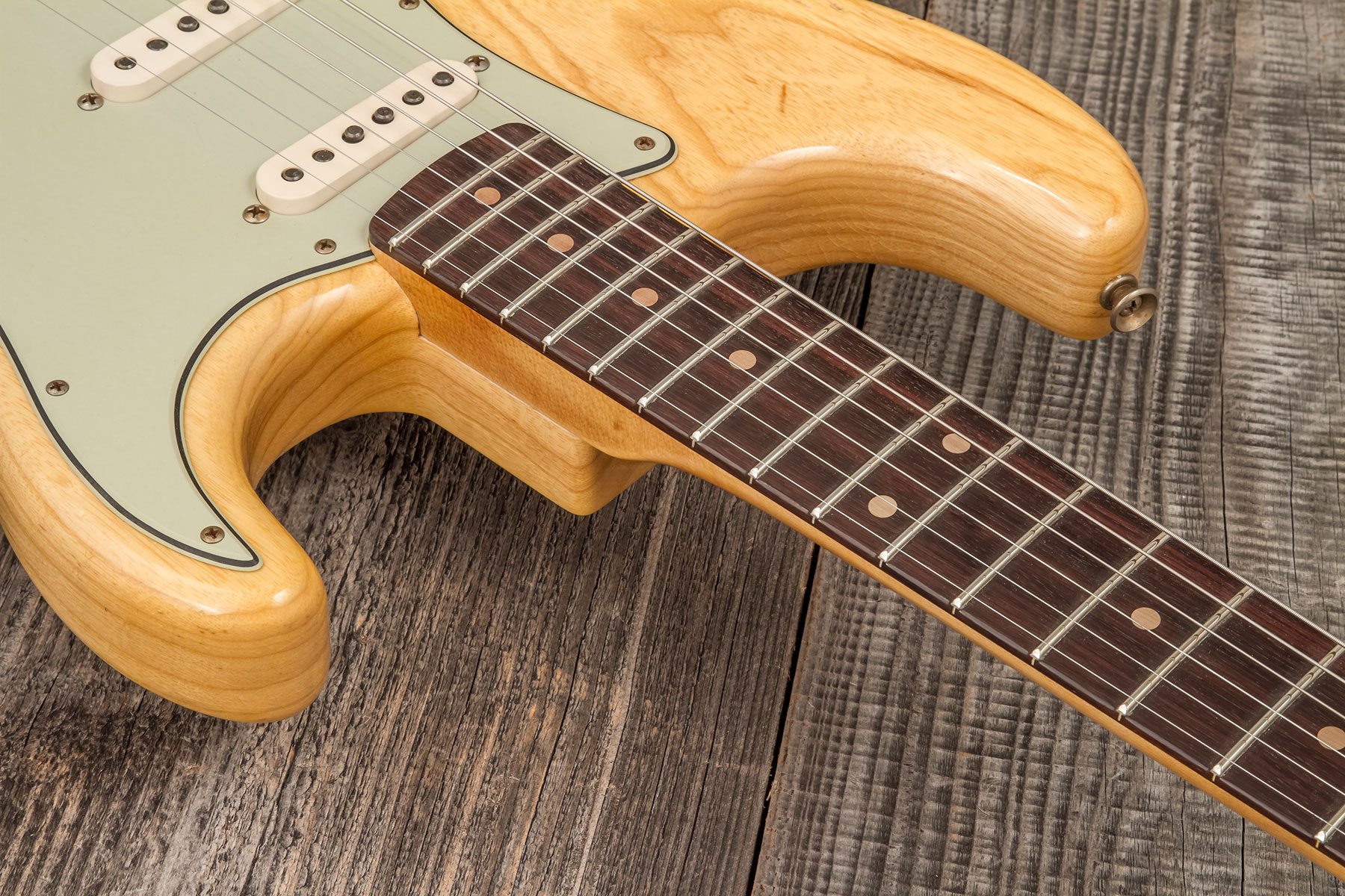 Fender Custom Shop Strat 1959 3s Trem Rw #r133843 - Relic Antique Natural - E-Gitarre in Str-Form - Variation 4