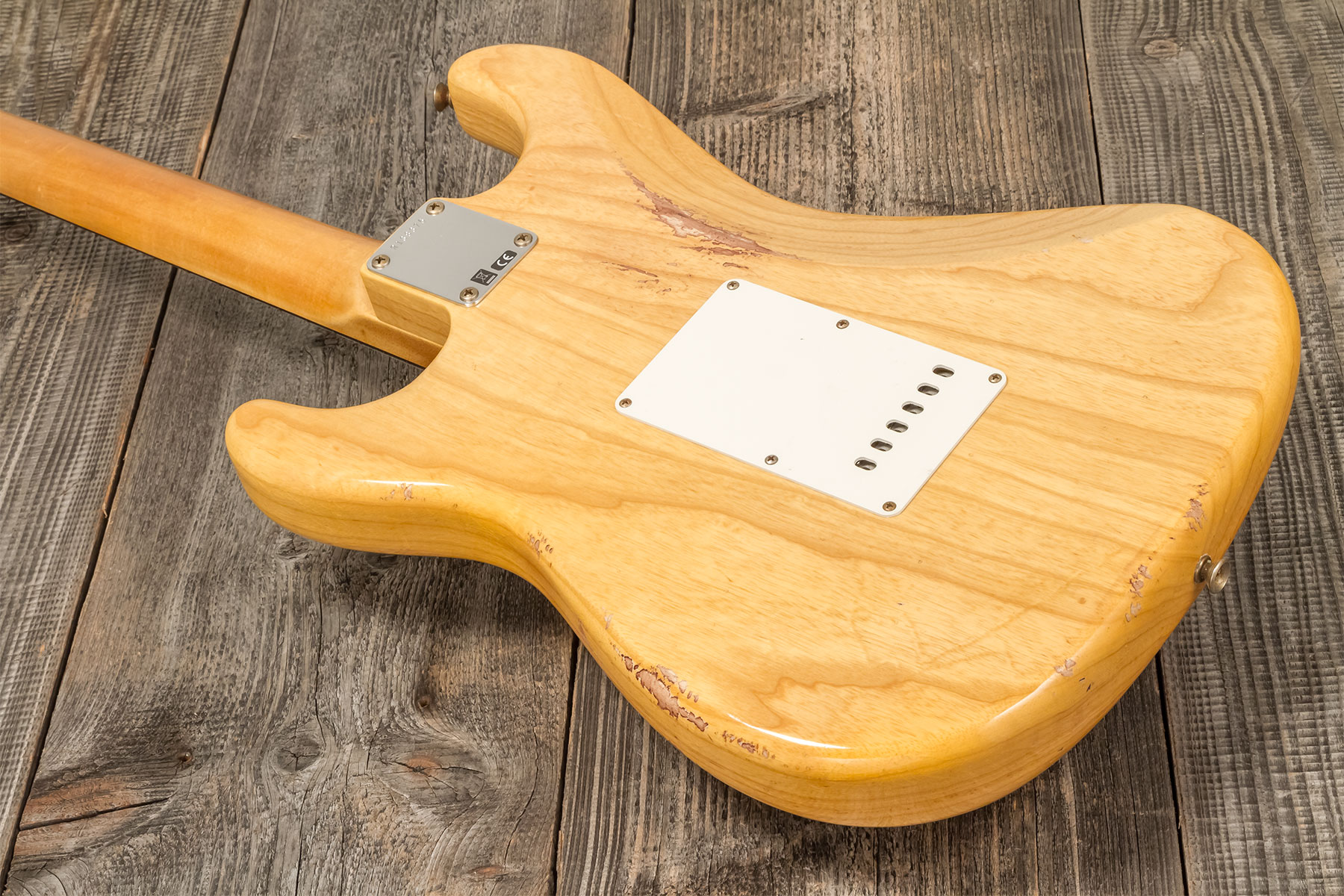 Fender Custom Shop Strat 1959 3s Trem Rw #r133843 - Relic Antique Natural - E-Gitarre in Str-Form - Variation 5