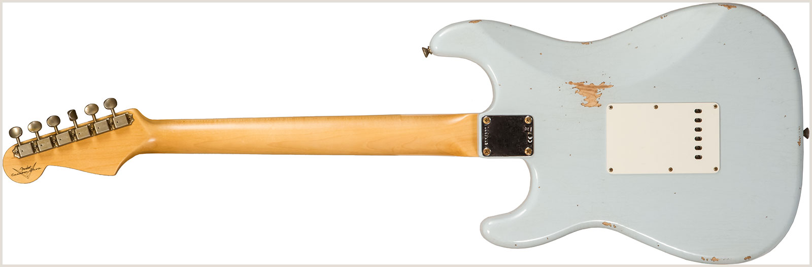 Fender Custom Shop Strat 1959 3s Trem Rw #r134302 - Relic Sonic Blue - E-Gitarre in Str-Form - Variation 1