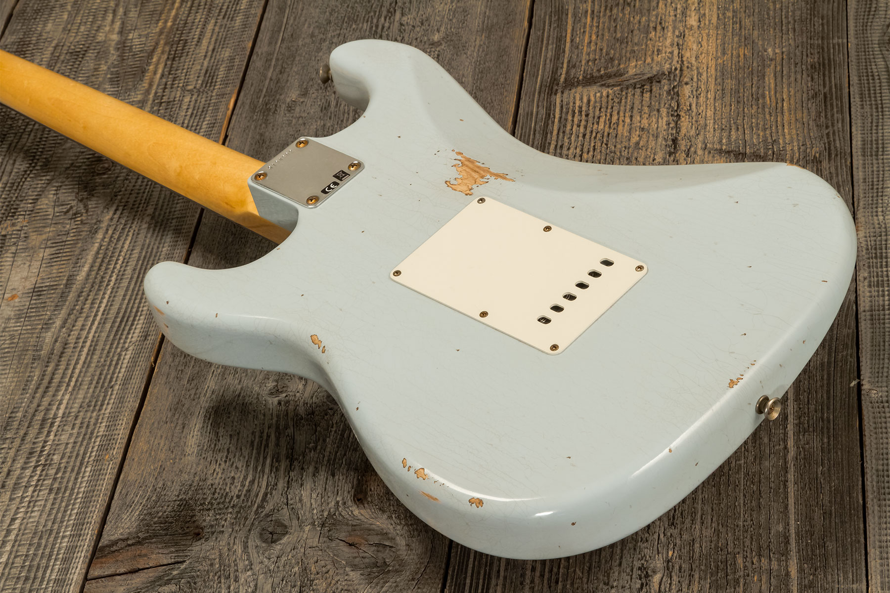 Fender Custom Shop Strat 1959 3s Trem Rw #r134302 - Relic Sonic Blue - E-Gitarre in Str-Form - Variation 5