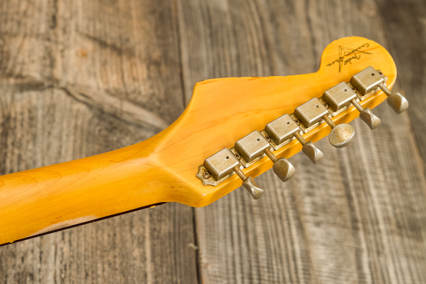 Fender Custom Shop Strat 1959 3s Trem Rw #r134762 - Relic Chocolate 3-color Sunburst - E-Gitarre in Str-Form - Variation 10