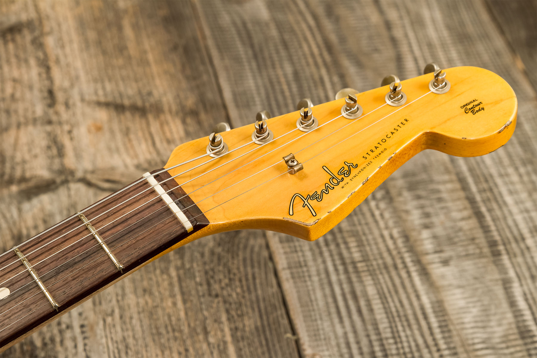 Fender Custom Shop Strat 1959 3s Trem Rw #r134762 - Relic Chocolate 3-color Sunburst - E-Gitarre in Str-Form - Variation 8