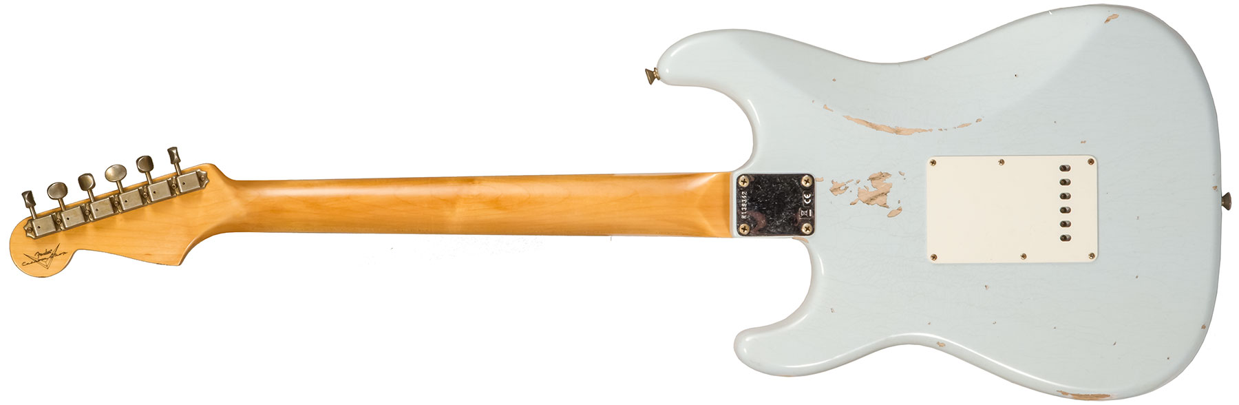 Fender Custom Shop Strat 1959 3s Trem Rw #r138342 - Relic Sonic Blue - E-Gitarre in Str-Form - Variation 1
