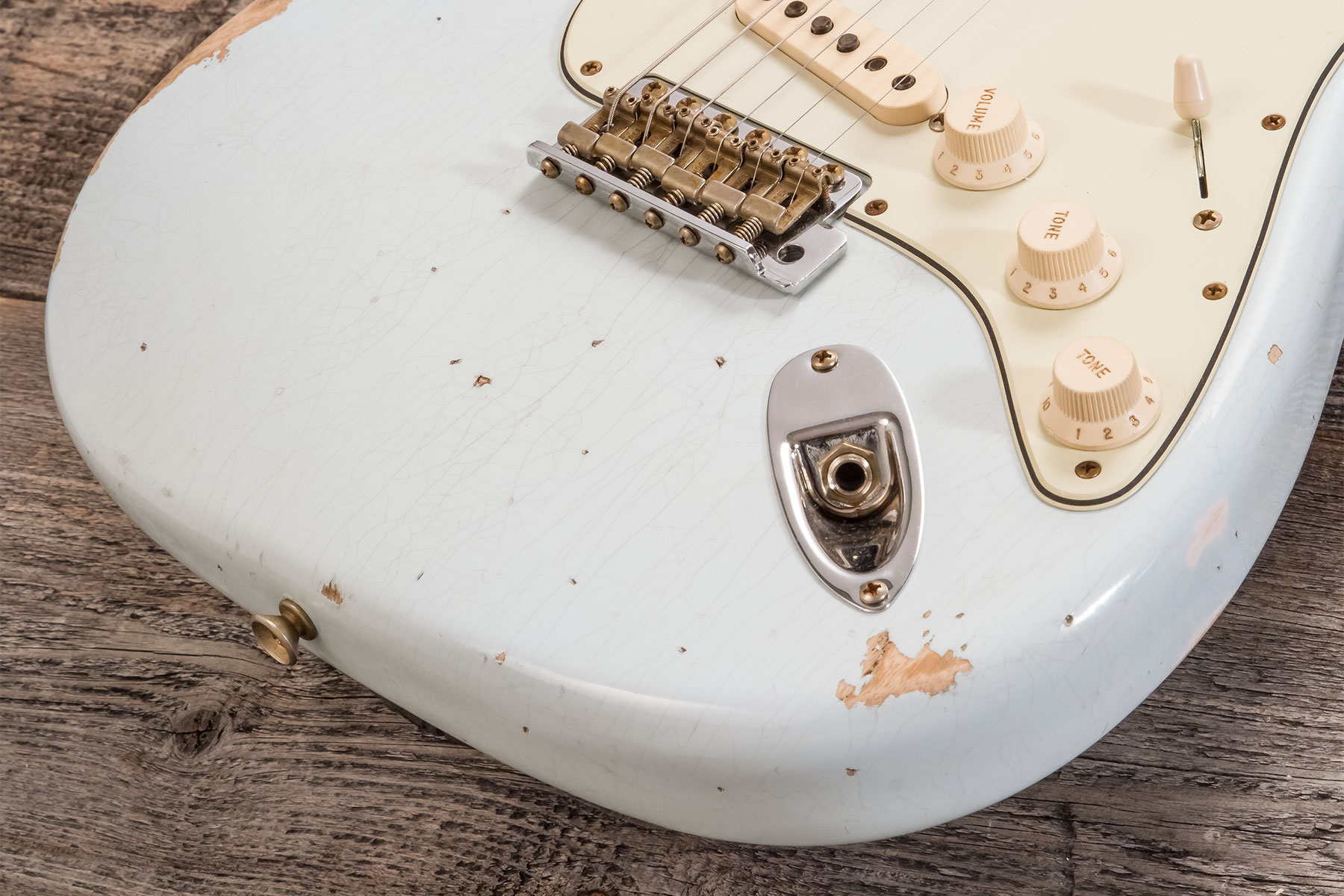 Fender Custom Shop Strat 1959 3s Trem Rw #r138342 - Relic Sonic Blue - E-Gitarre in Str-Form - Variation 3
