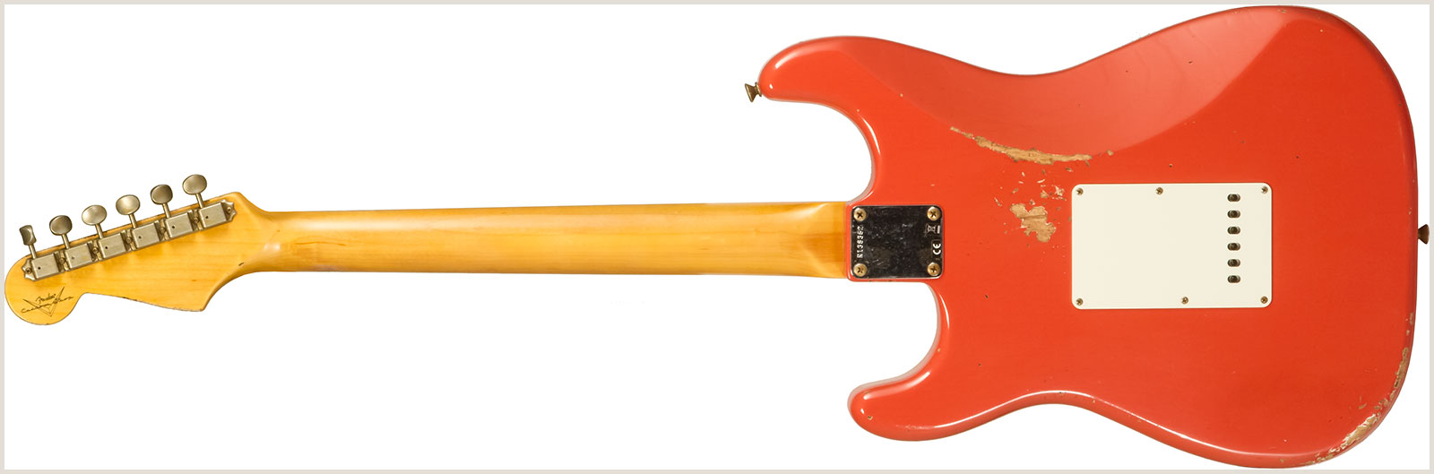 Fender Custom Shop Strat 1959 3s Trem Rw #r138362 - Relic Tahitian Coral - E-Gitarre in Str-Form - Variation 1