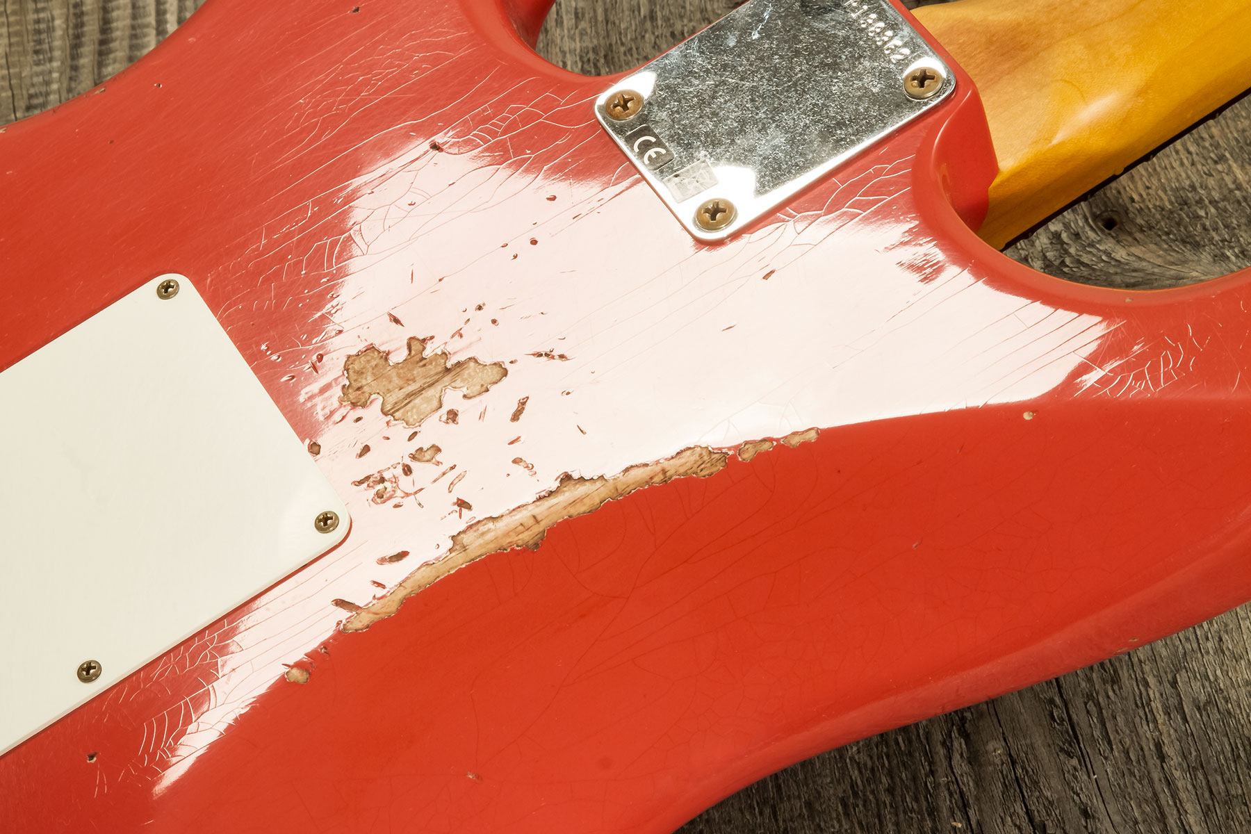Fender Custom Shop Strat 1959 3s Trem Rw #r138362 - Relic Tahitian Coral - E-Gitarre in Str-Form - Variation 6