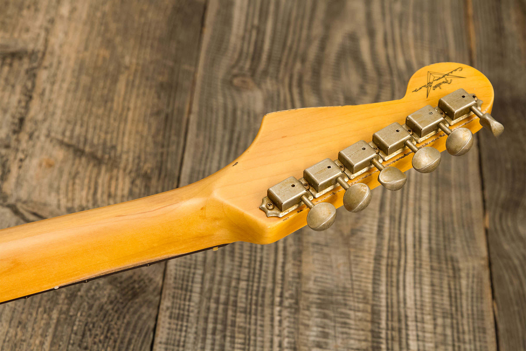 Fender Custom Shop Strat 1959 3s Trem Rw #r138362 - Relic Tahitian Coral - E-Gitarre in Str-Form - Variation 8