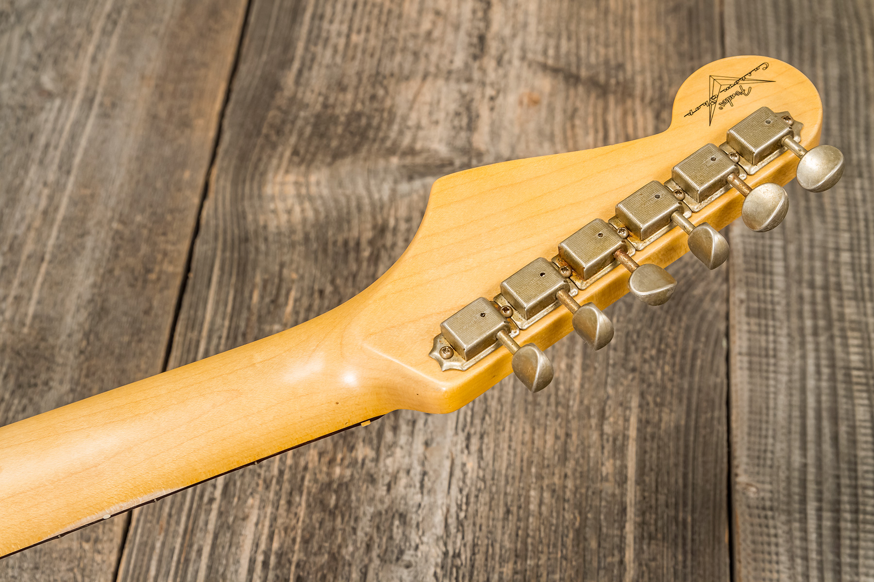 Fender Custom Shop Strat 1959 3s Trem Rw #r138376 - Relic Natural Blonde - E-Gitarre in Str-Form - Variation 9