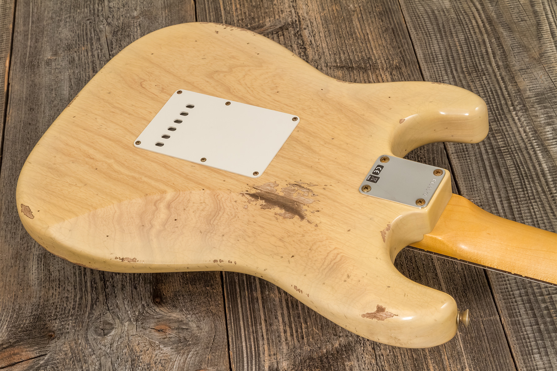 Fender Custom Shop Strat 1959 3s Trem Rw #r138376 - Relic Natural Blonde - E-Gitarre in Str-Form - Variation 5
