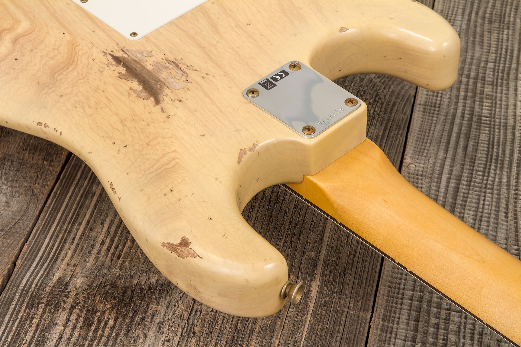 Fender Custom Shop Strat 1959 3s Trem Rw #r138376 - Relic Natural Blonde - E-Gitarre in Str-Form - Variation 6