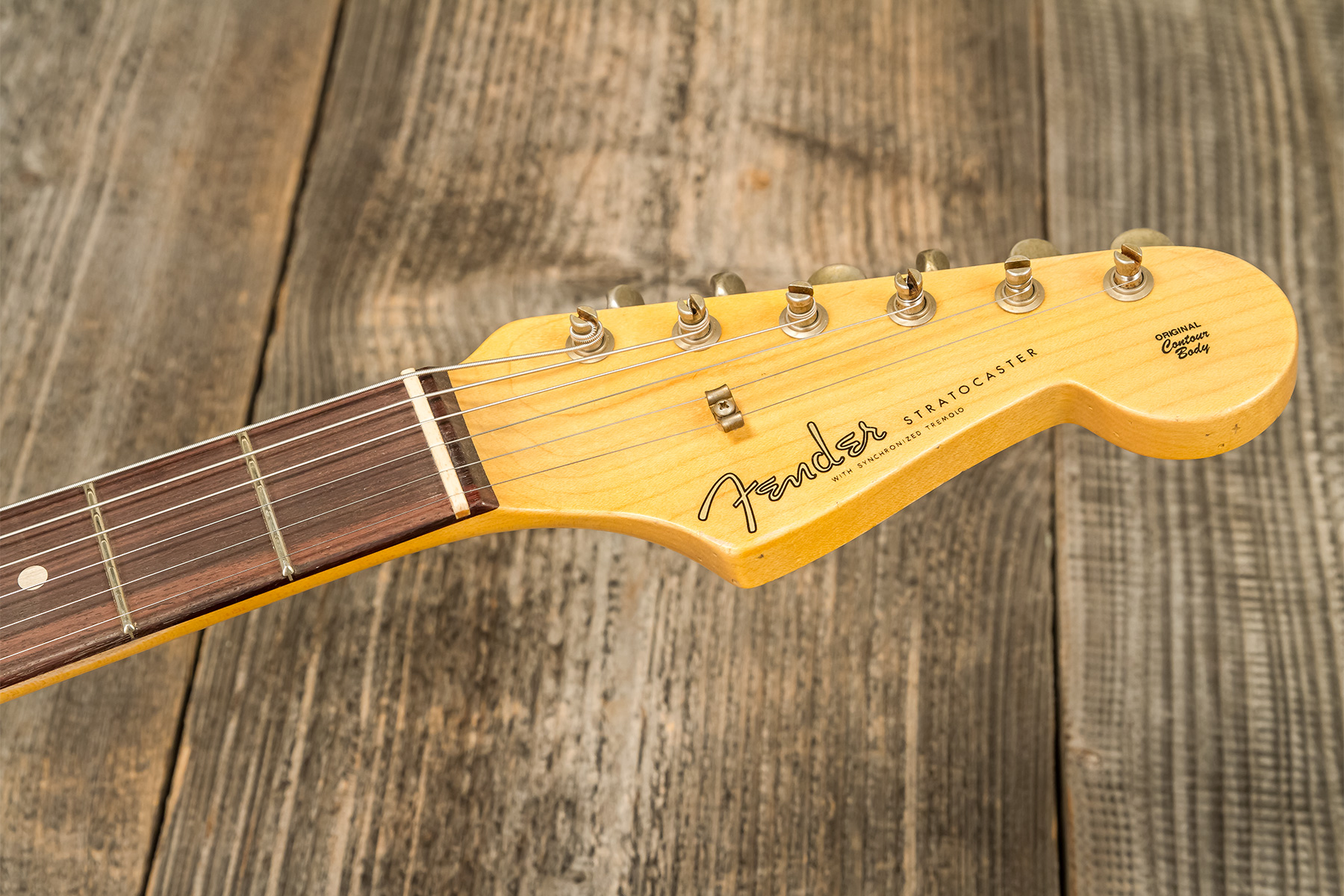 Fender Custom Shop Strat 1959 3s Trem Rw #r138376 - Relic Natural Blonde - E-Gitarre in Str-Form - Variation 8