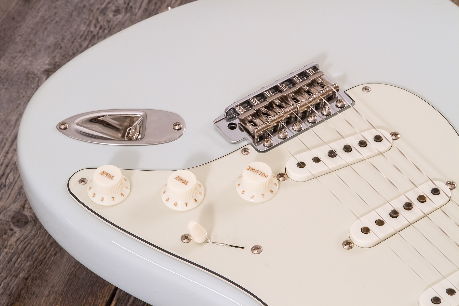 Fender Custom Shop Strat 1959 3s Trem Rw #r143419 - Time Capsule Sonic Blue - E-Gitarre in Str-Form - Variation 3