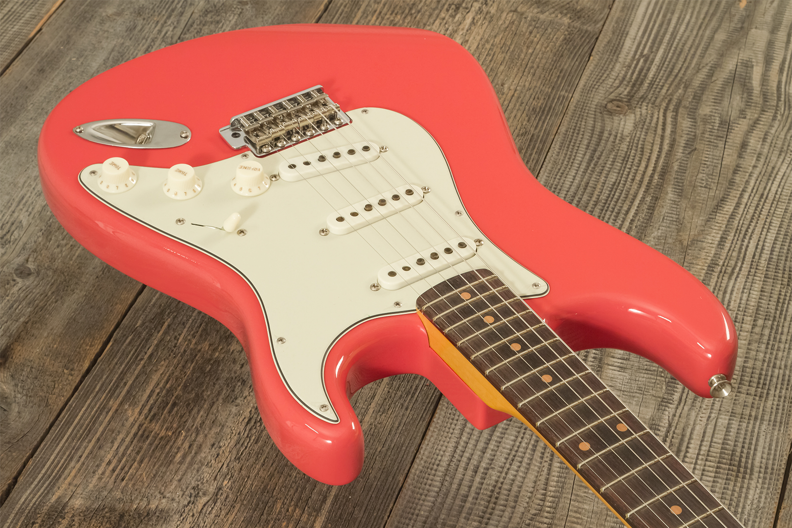 Fender Custom Shop Strat 1959 3s Trem Rw #r144343 - Time Capsule Fiesta Red - E-Gitarre in Str-Form - Variation 2