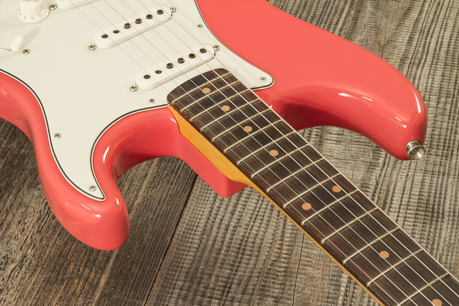 Fender Custom Shop Strat 1959 3s Trem Rw #r144343 - Time Capsule Fiesta Red - E-Gitarre in Str-Form - Variation 4