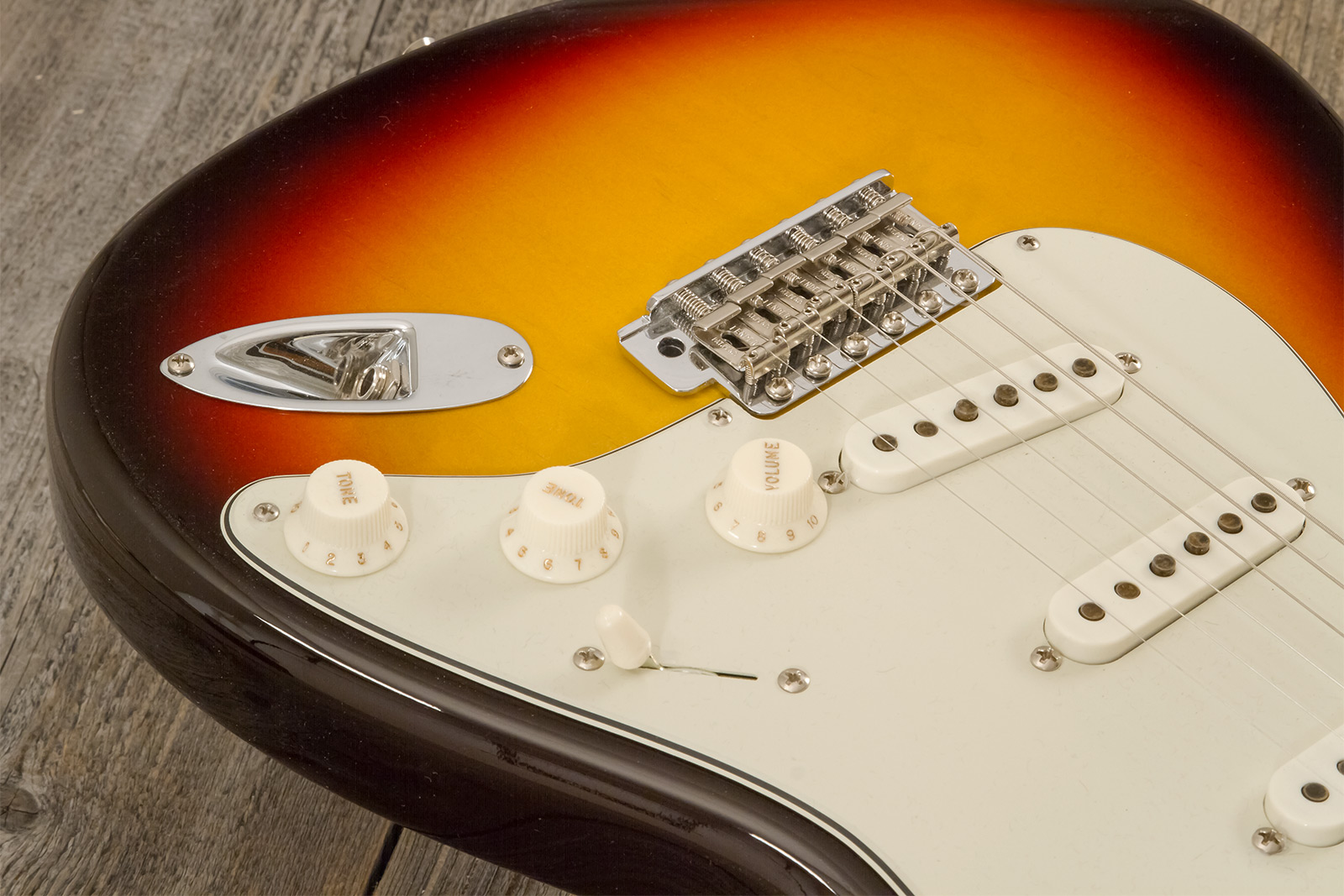 Fender Custom Shop Strat 1959 3s Trem Rw #r146037 - Time Capsule 3-color Sunburst - E-Gitarre in Str-Form - Variation 3