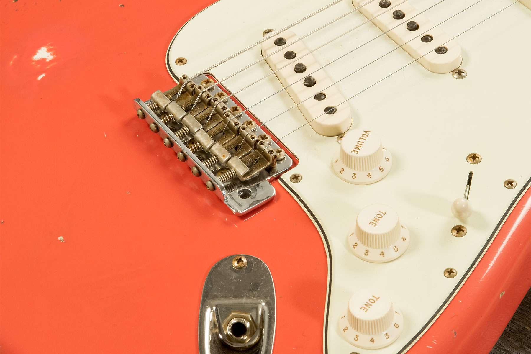 Fender Custom Shop Strat 1959 Trem Rw #r133789 - Relic Tahitian Coral - E-Gitarre in Str-Form - Variation 4