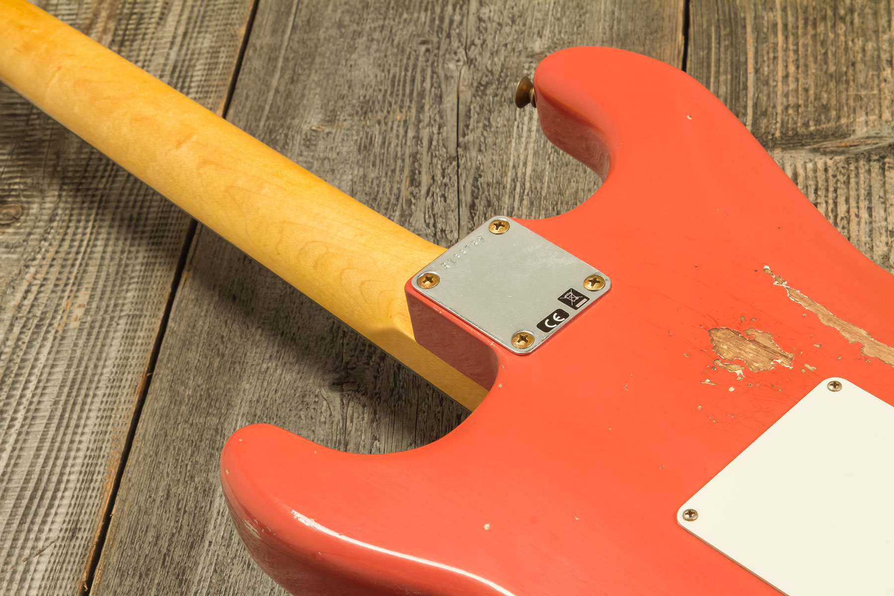 Fender Custom Shop Strat 1959 Trem Rw #r133789 - Relic Tahitian Coral - E-Gitarre in Str-Form - Variation 7