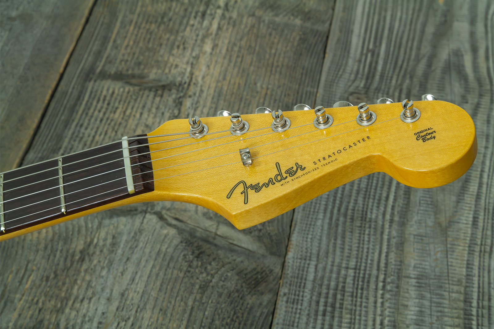 Fender Custom Shop Strat 1959 Vintage Custom 3s Trem Rw #r146975 - Time Capsule Faded Surf Green - E-Gitarre in Str-Form - Variation 10