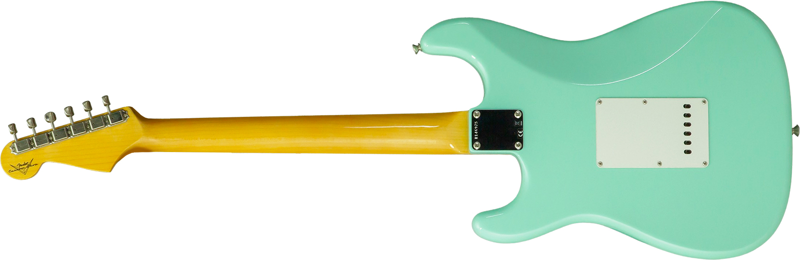 Fender Custom Shop Strat 1959 Vintage Custom 3s Trem Rw #r146975 - Time Capsule Faded Surf Green - E-Gitarre in Str-Form - Variation 1