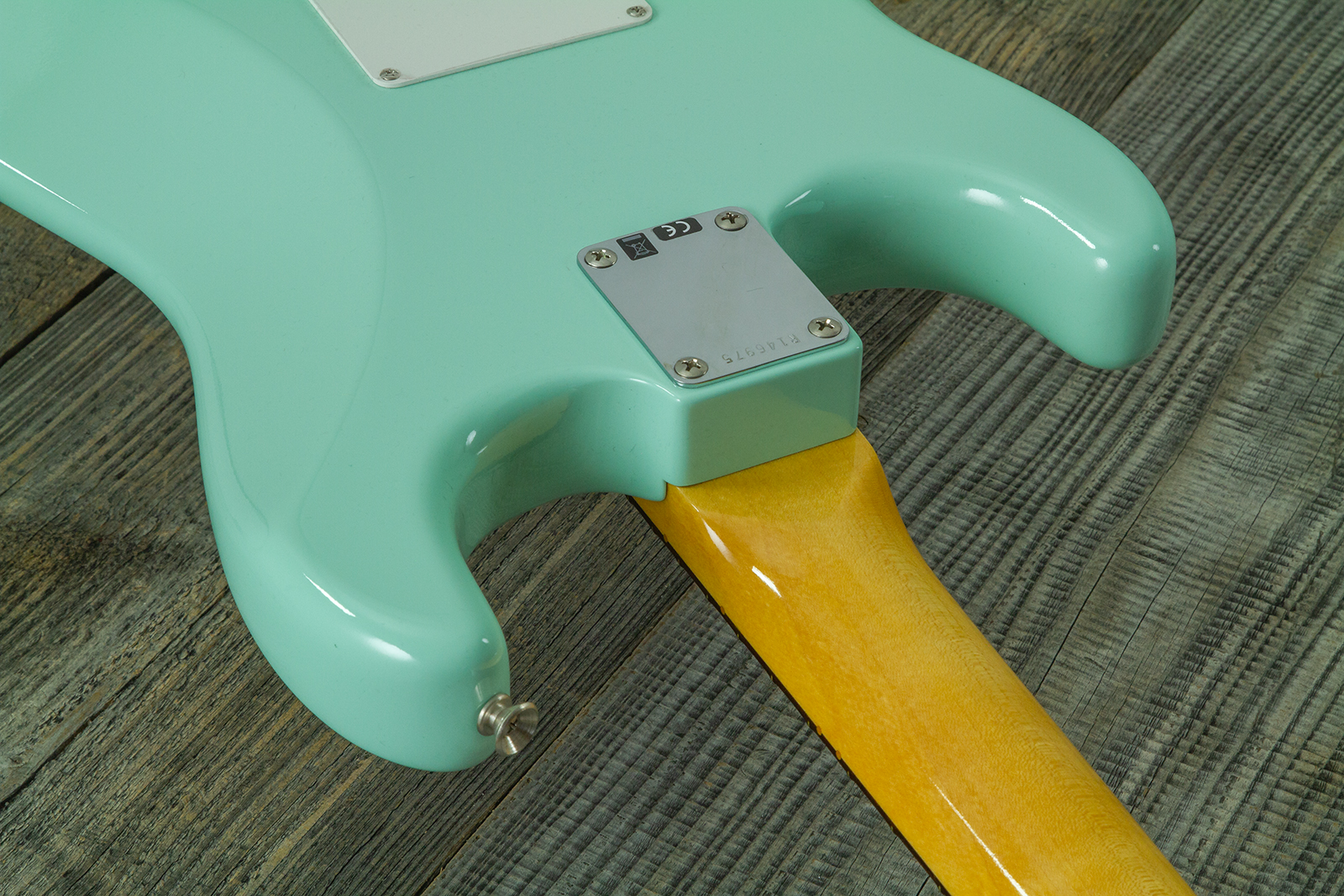 Fender Custom Shop Strat 1959 Vintage Custom 3s Trem Rw #r146975 - Time Capsule Faded Surf Green - E-Gitarre in Str-Form - Variation 7