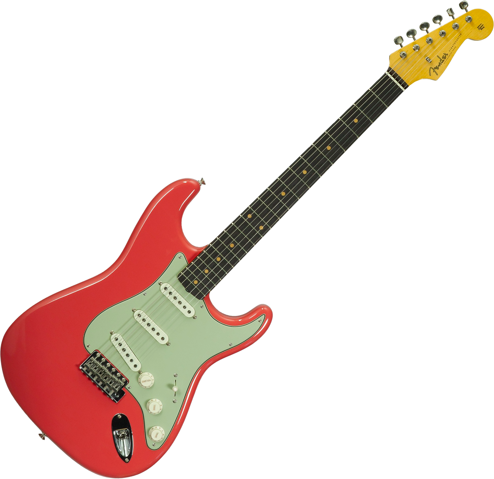 Fender Custom Shop Strat 1959 Vintage Custom 3s Trem Rw #r148219 - Time Capsule Fiesta Red - E-Gitarre in Str-Form - Variation 1