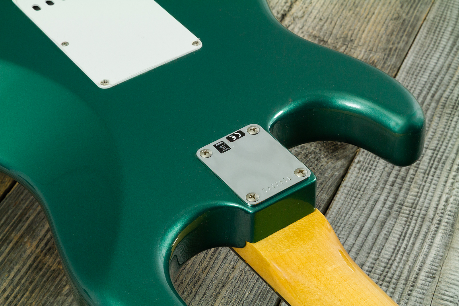 Fender Custom Shop Strat 1959 Vintage Custom 3s Trem Rw #r148541 - Time Capsule Sherwood Green Metallic - E-Gitarre in Str-Form - Variation 9