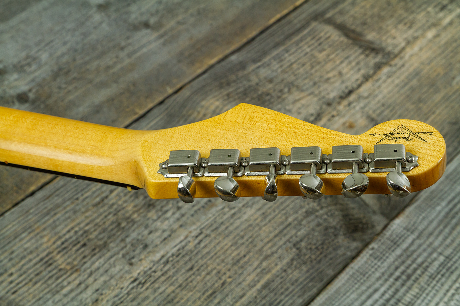 Fender Custom Shop Strat 1959 Vintage Custom 3s Trem Rw #r148541 - Time Capsule Sherwood Green Metallic - E-Gitarre in Str-Form - Variation 11
