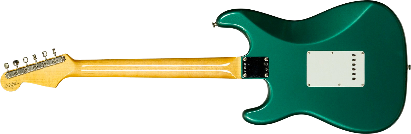 Fender Custom Shop Strat 1959 Vintage Custom 3s Trem Rw #r148541 - Time Capsule Sherwood Green Metallic - E-Gitarre in Str-Form - Variation 1