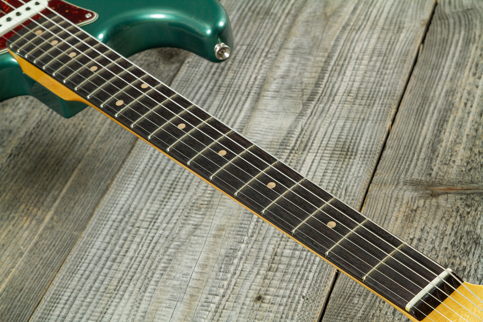 Fender Custom Shop Strat 1959 Vintage Custom 3s Trem Rw #r148541 - Time Capsule Sherwood Green Metallic - E-Gitarre in Str-Form - Variation 6