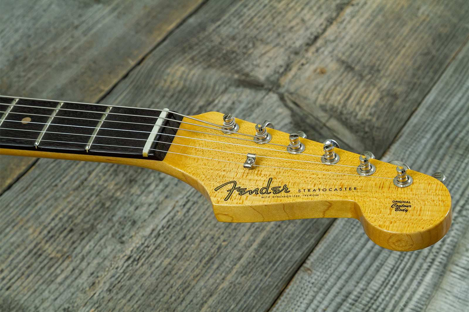 Fender Custom Shop Strat 1959 Vintage Custom 3s Trem Rw #r148541 - Time Capsule Sherwood Green Metallic - E-Gitarre in Str-Form - Variation 7