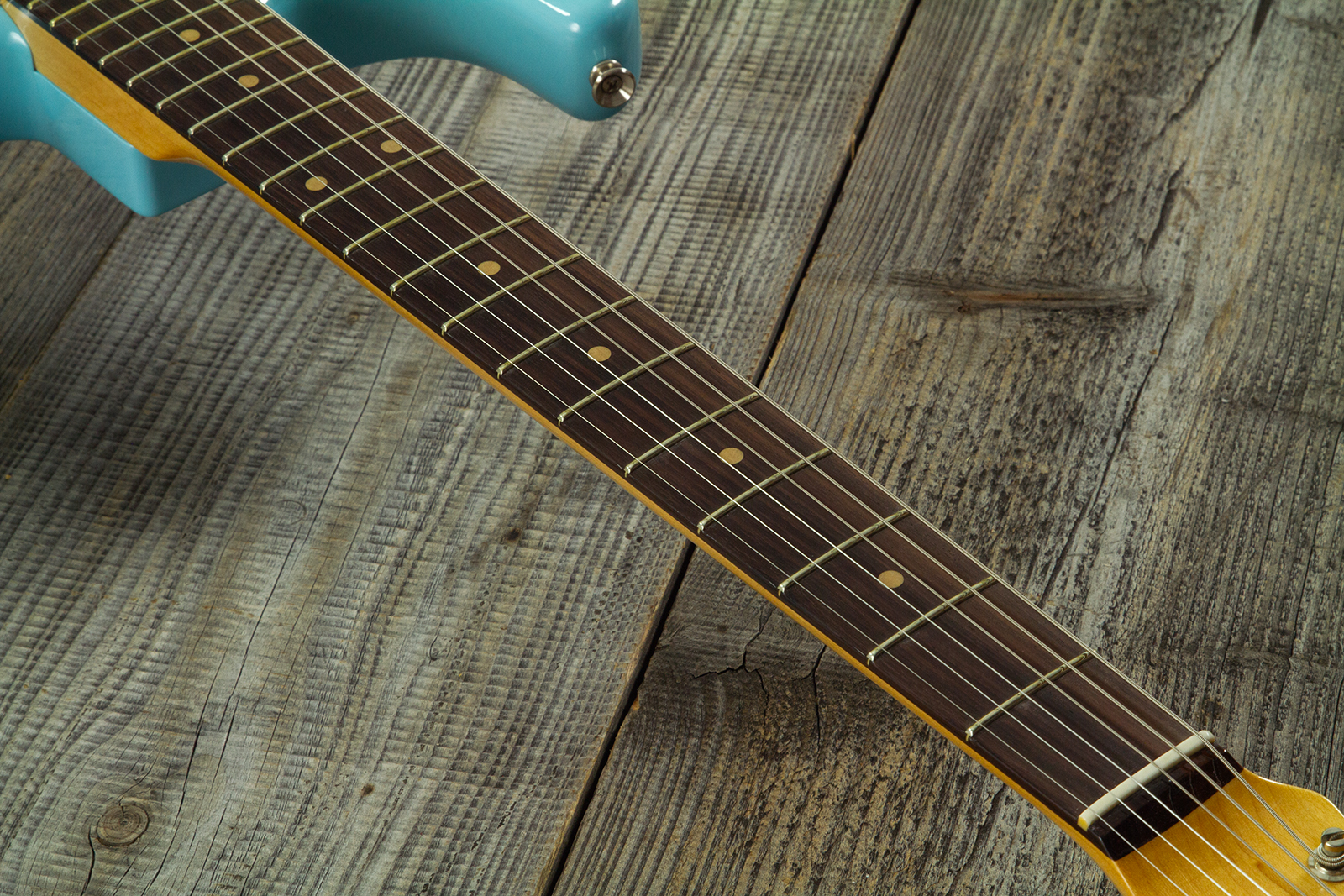 Fender Custom Shop Strat 1959 Vintage Custom 3s Trem Rw #r150835 - Time Capsule Daphne Blue - E-Gitarre in Str-Form - Variation 10