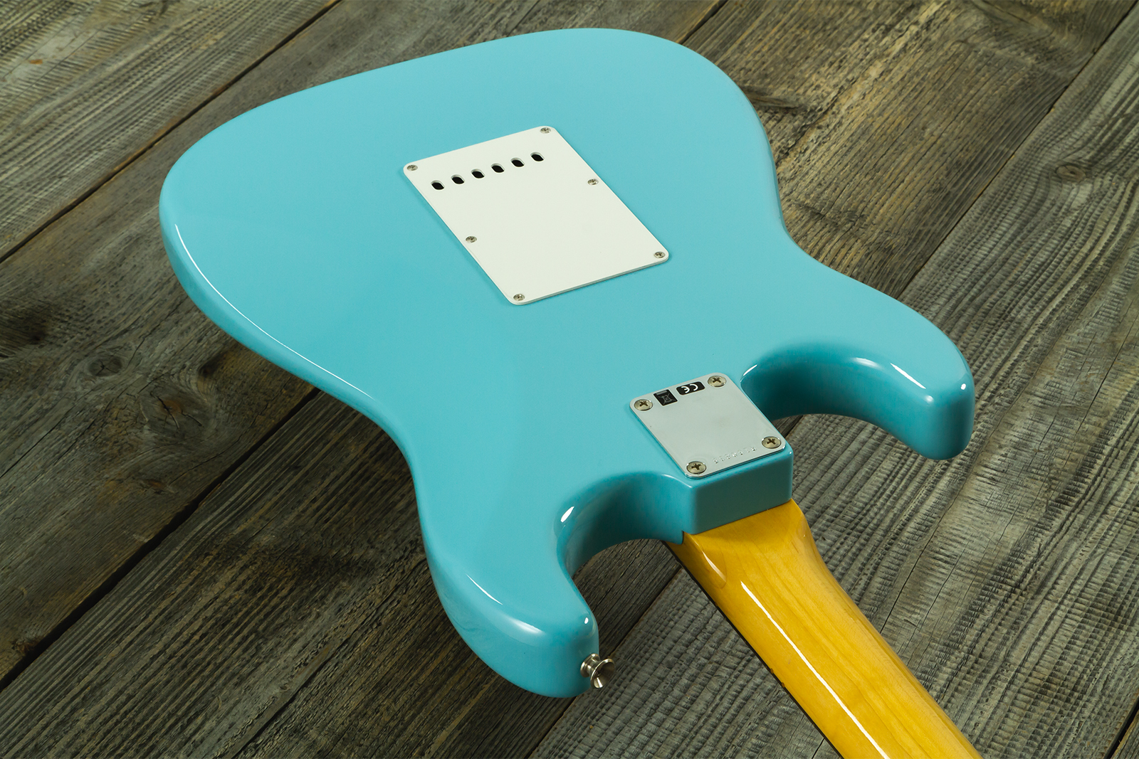 Fender Custom Shop Strat 1959 Vintage Custom 3s Trem Rw #r150835 - Time Capsule Daphne Blue - E-Gitarre in Str-Form - Variation 12